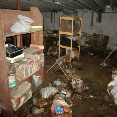 Flooded Basement with Oil Release